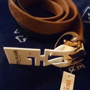 True Religion Brown Leather Belt
